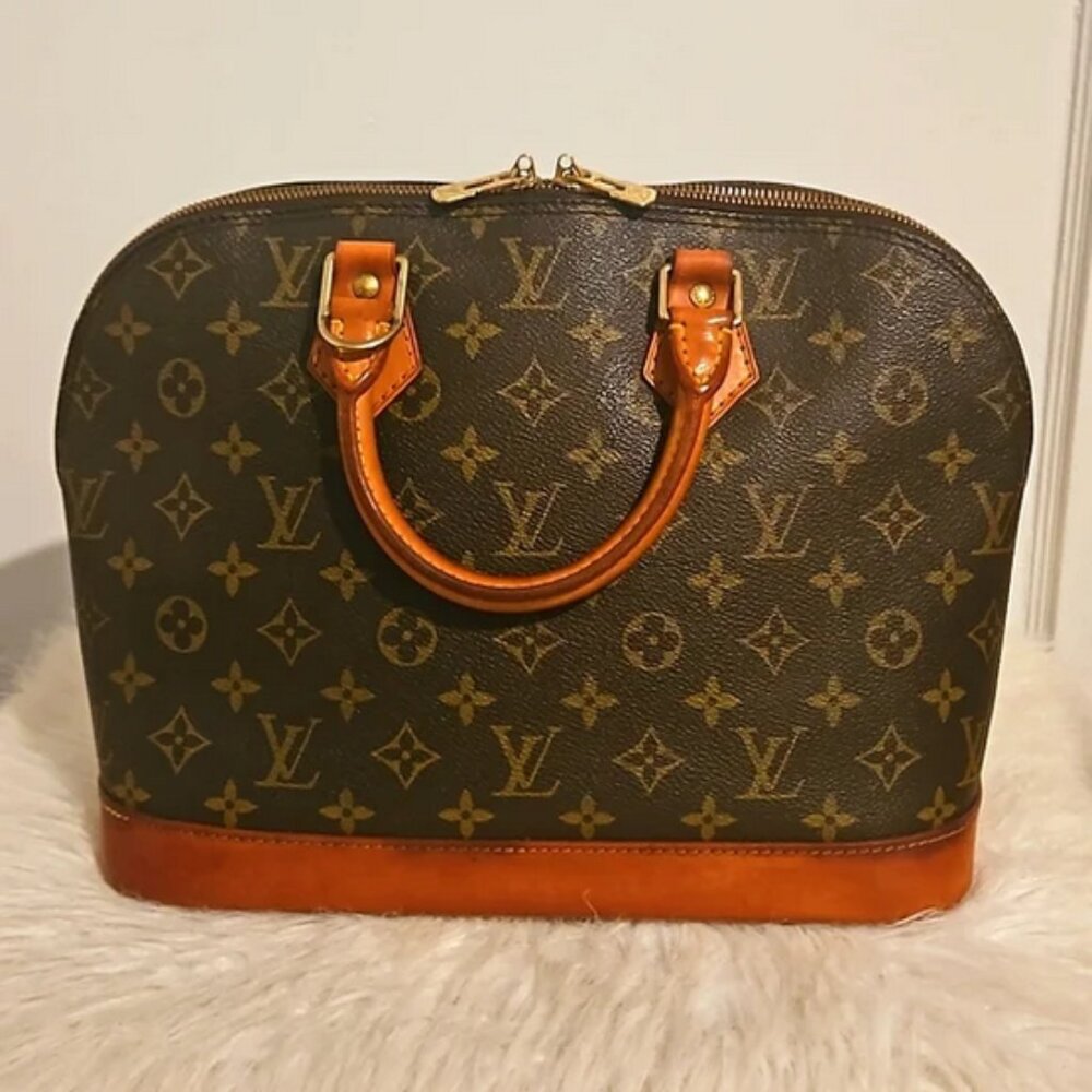 Authentic vintage Louis Vuitton Alma PM bag and dust bag and non-LV strap - Picture 3 of 14